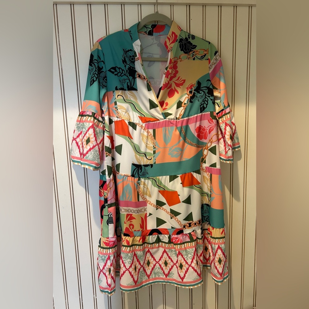 Colorful Patterned Dress